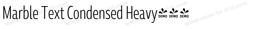 Marble Text Condensed Heavy字体转换